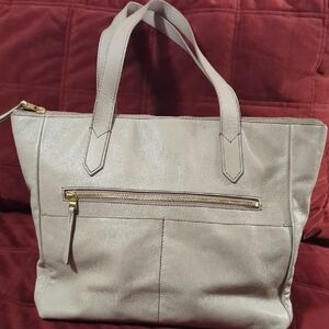 Fossil Taupe Tote Bag